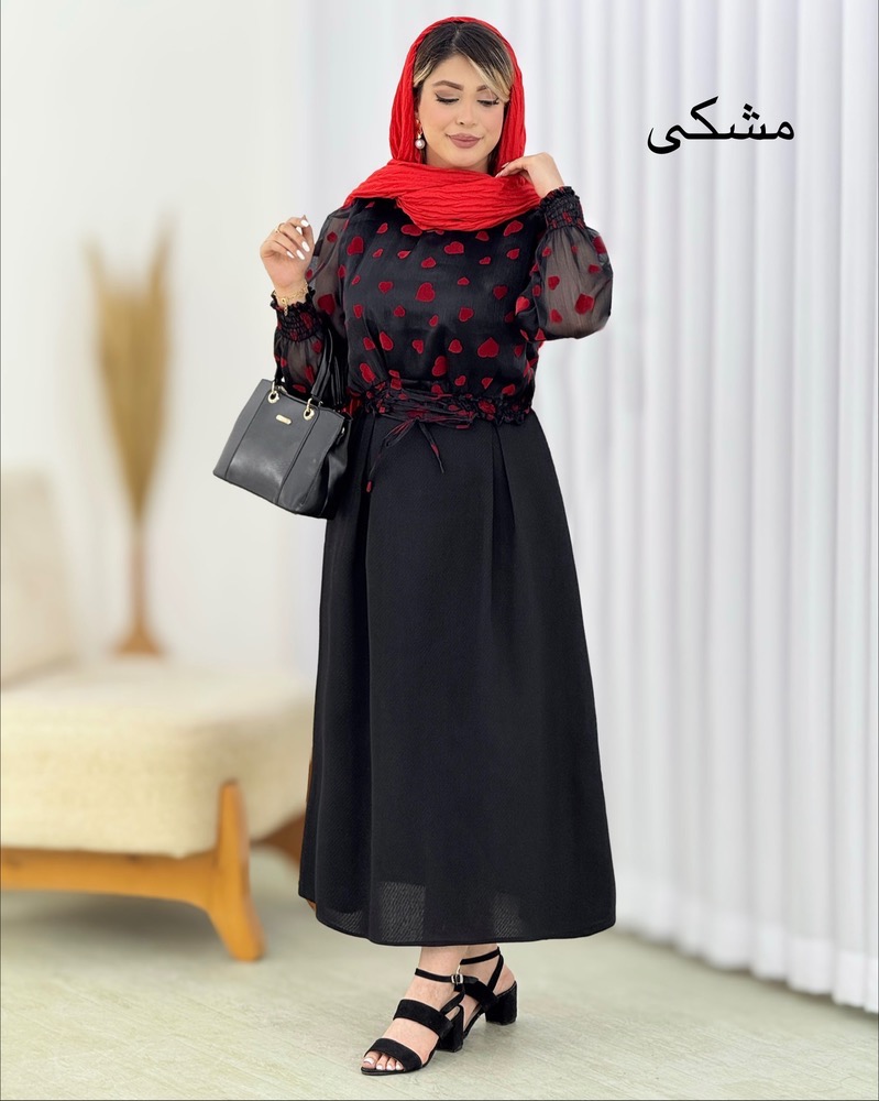 ست شومیز دامن قلبی مجلسی کد i664
