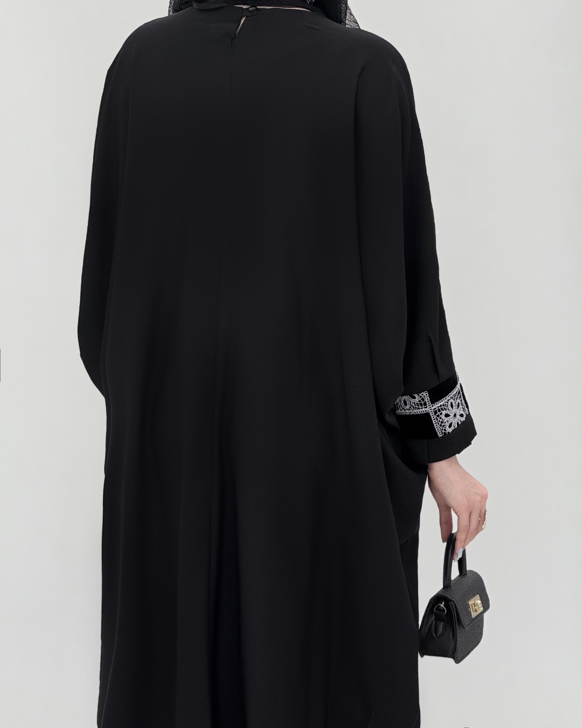 مانتو عبایی کرپ خرج کار کد i885
