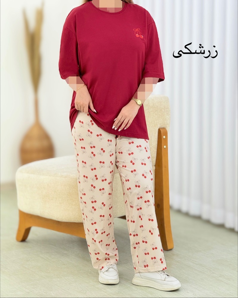 ست تیشرت لانگ و شلوار بگ کد i646
