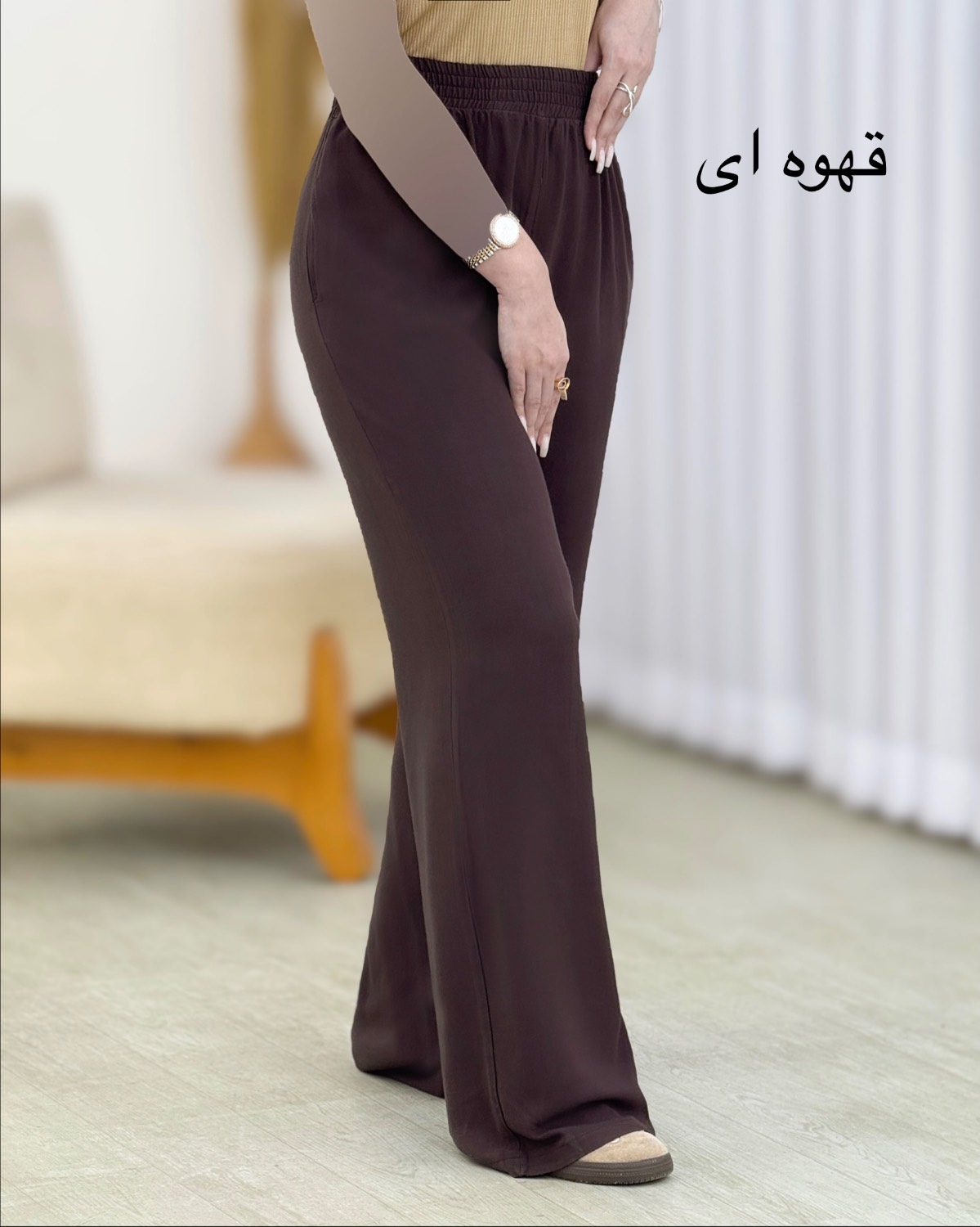 شلوار بگ کمر کش بامبو کد i799
