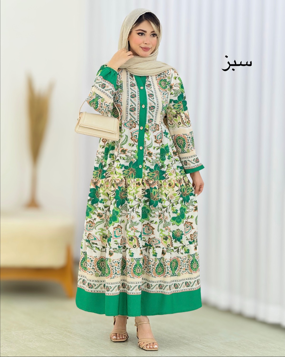 پیراهن ساحلی جلو دکمه بوگاتی کد i425