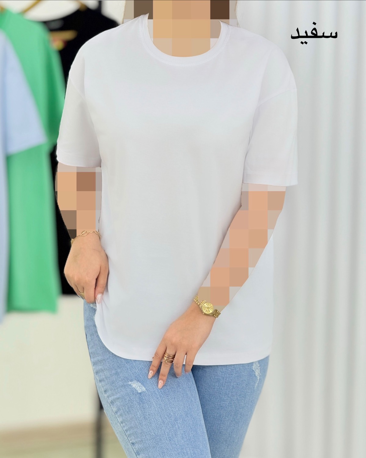 تیشرت ساده نخ پنبه زنانه کد i398