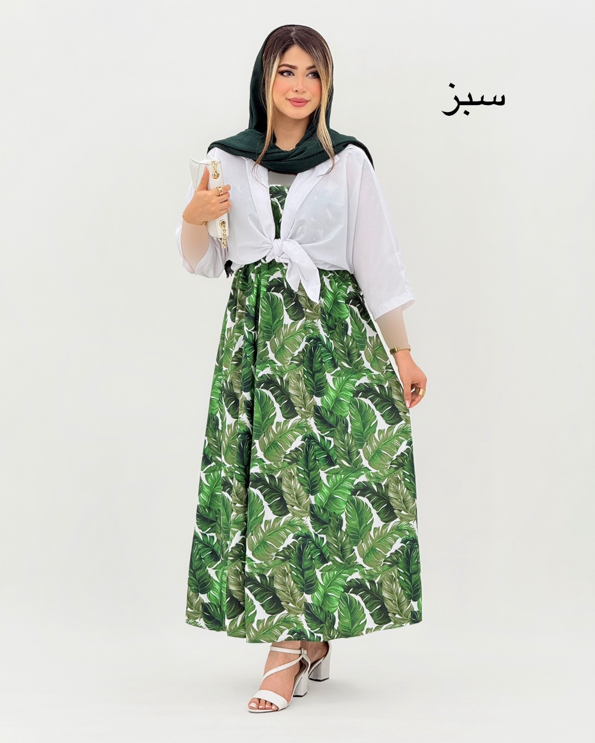 ست پیراهن ساحلی و شومیز گره ای کد i887
