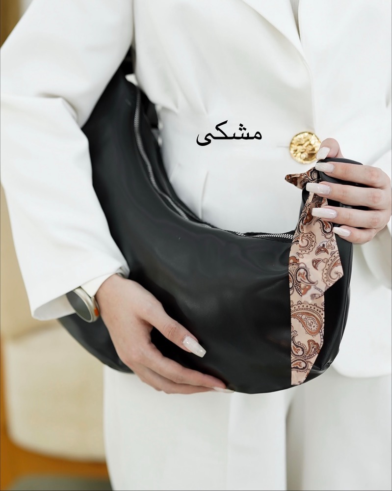کیف شل چرم دستمال‌دار کد i512