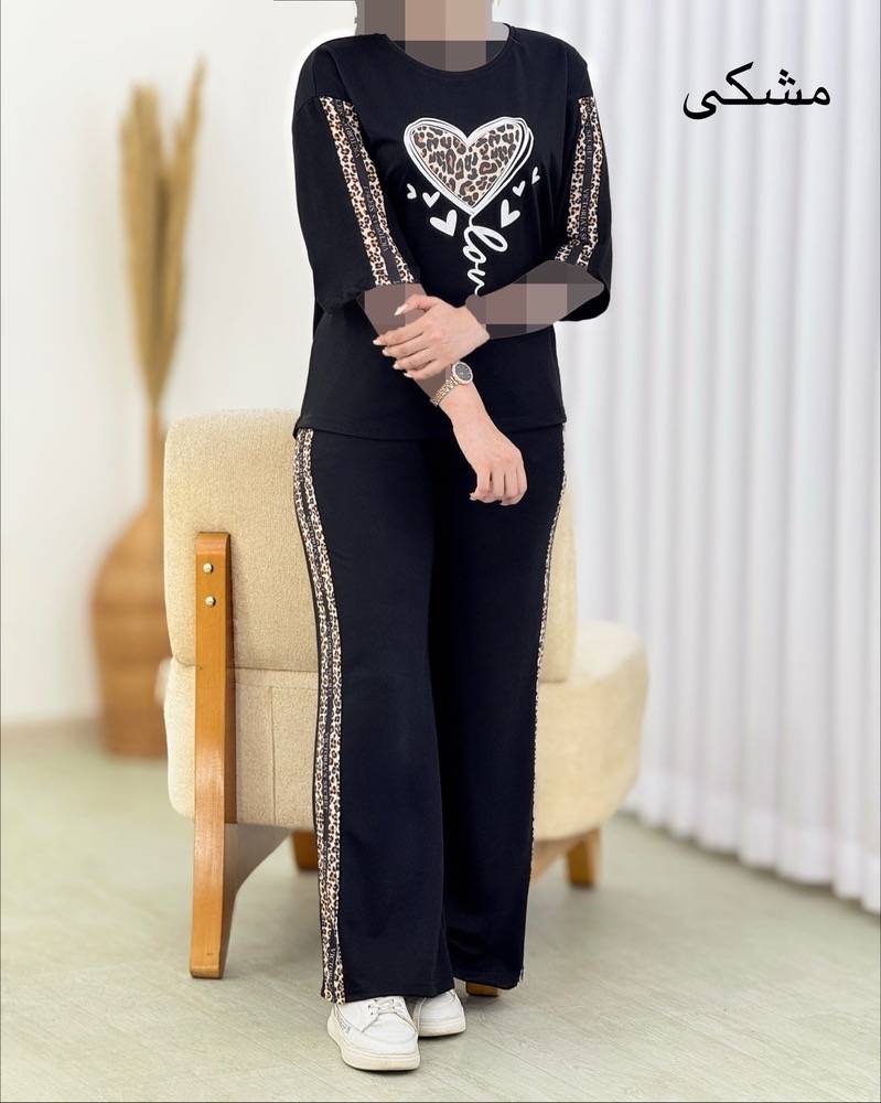 ست تیشرت شلوار پلنگی کد I634
