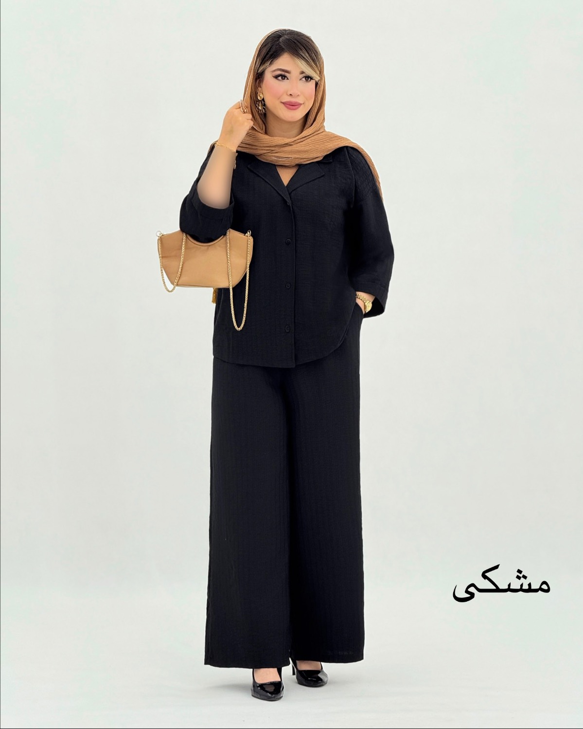 ست شومیز شلوار آستین پاکتی کد i777
