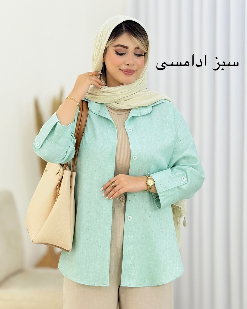 شومیز صوفیا نگینی پاگون‌دار کد i615