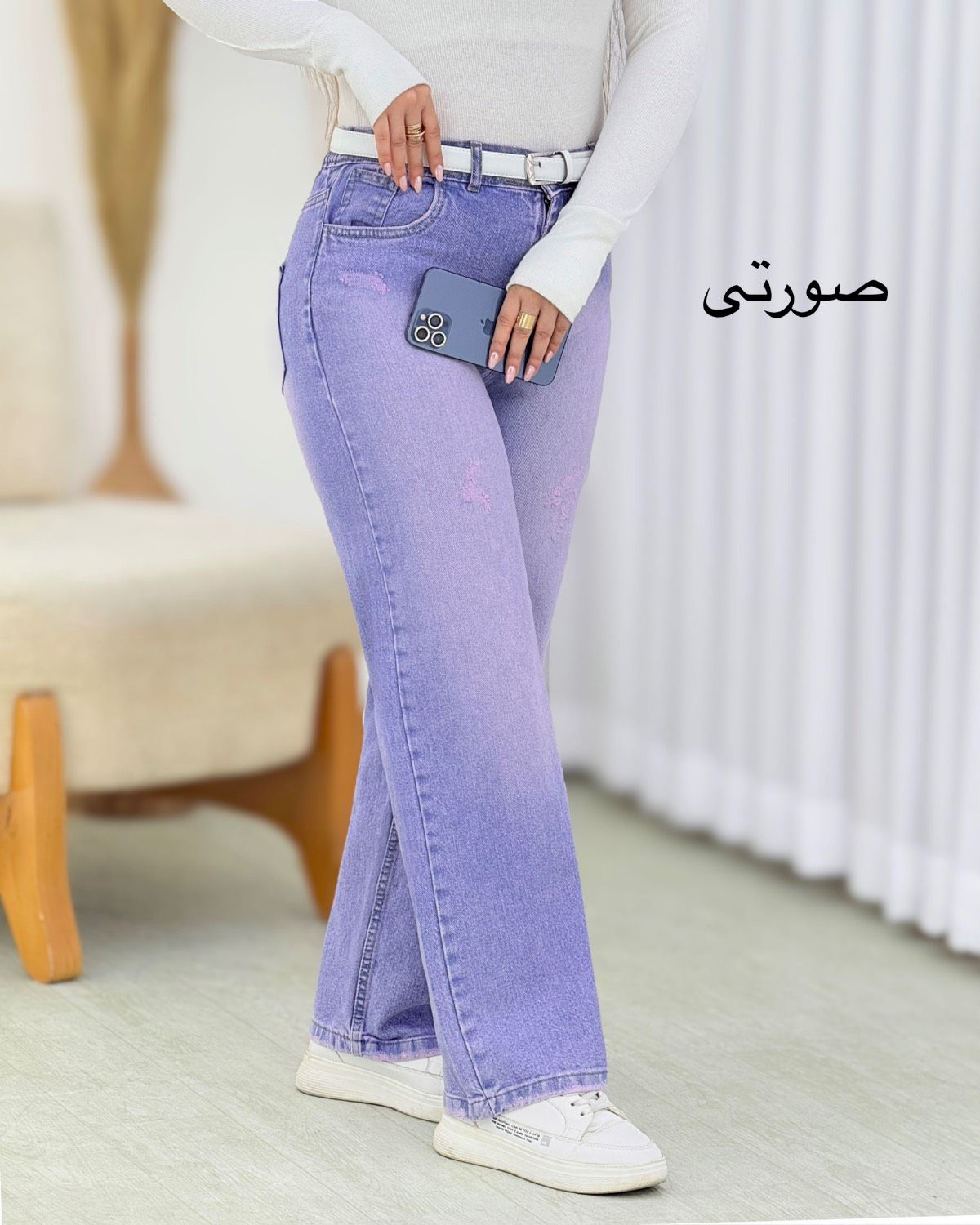 شلوار جین نیم بگ سنگشور کد i738
