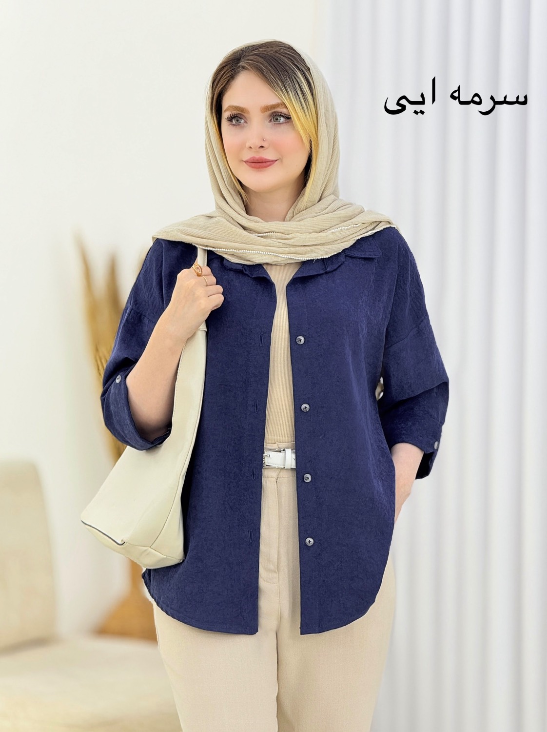 شومیز دکمه نما پری کد i764