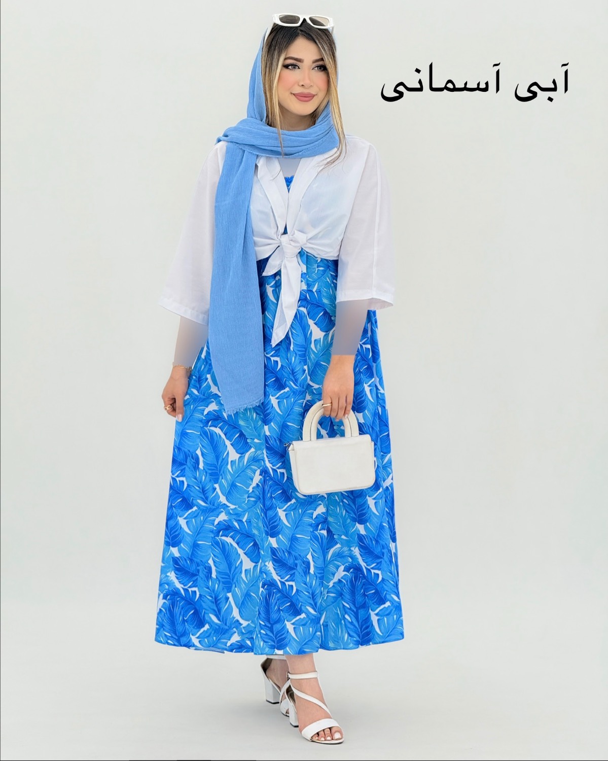 ست پیراهن ساحلی و شومیز گره ای کد i887