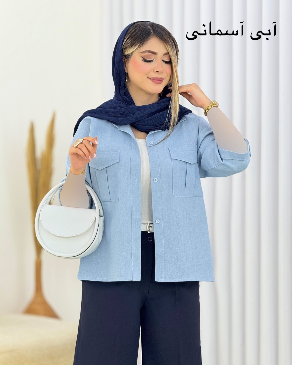 شومیز باکسی لینن کد i819