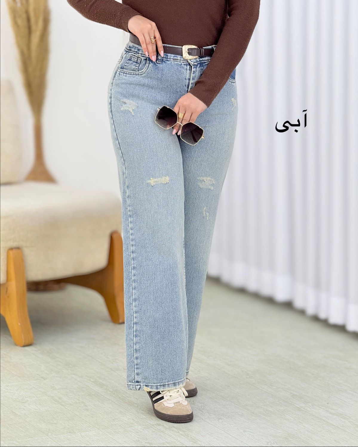 شلوار جین نیم بگ سنگشور کد i738