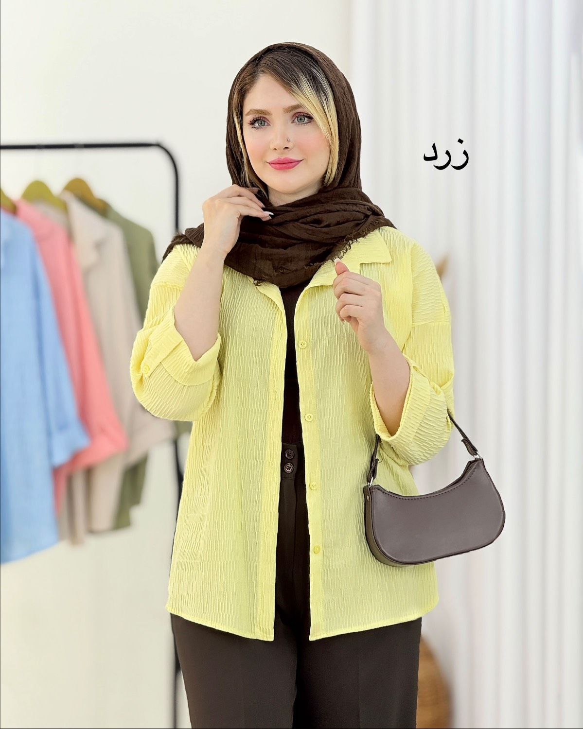 شومیز پفکی آستین پاکتی کد i482