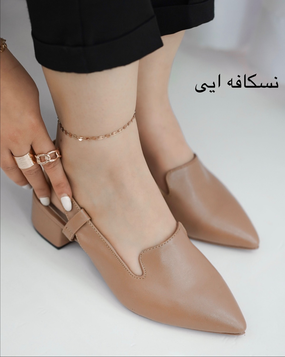 کفش بندی لژدار چرم کد i704