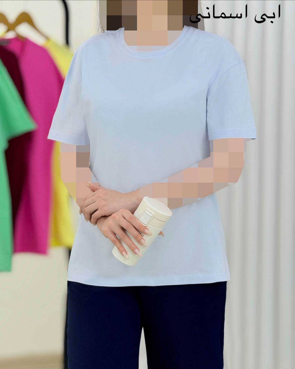 تیشرت ساده نخ پنبه زنانه کد i398