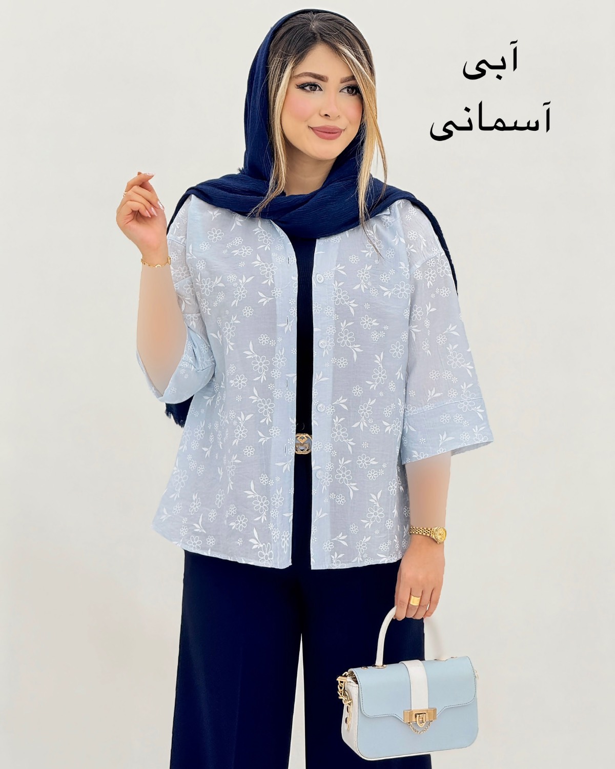 شومیز طرح گل پیگمنتی کد i805
