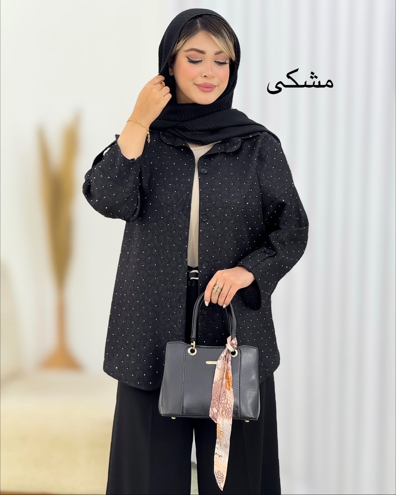 شومیز صوفیا نگینی پاگون‌دار کد i615