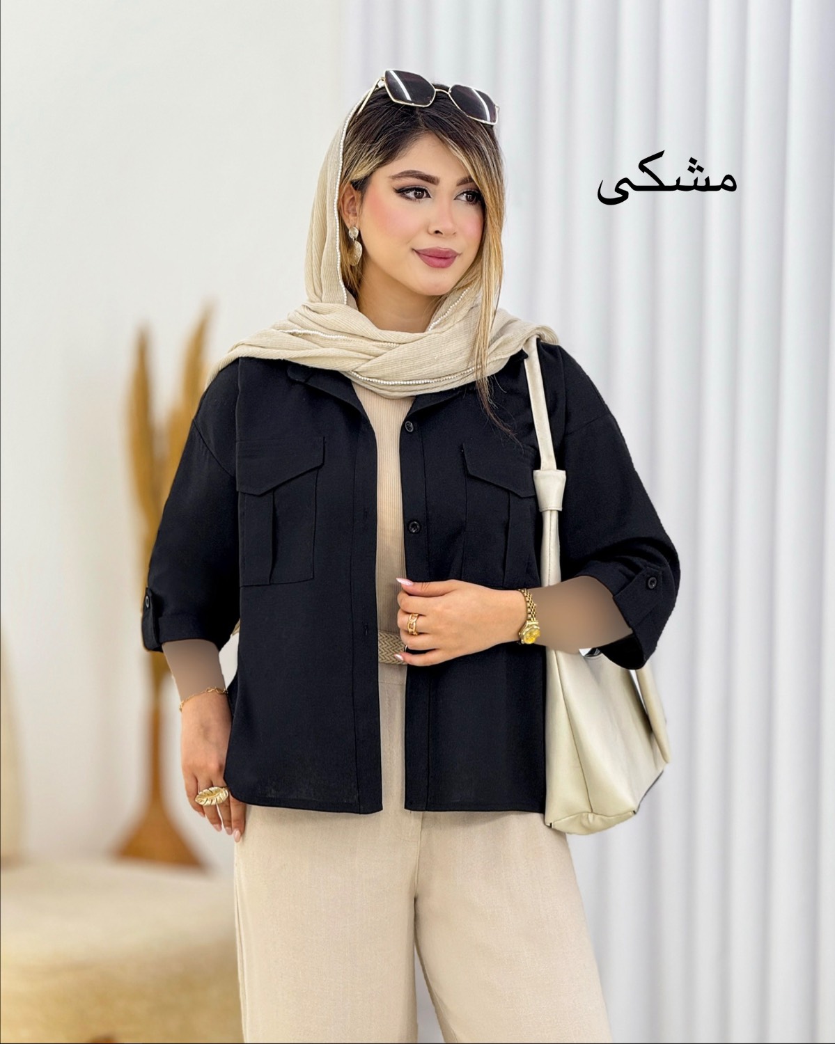 شومیز باکسی لینن کد i819