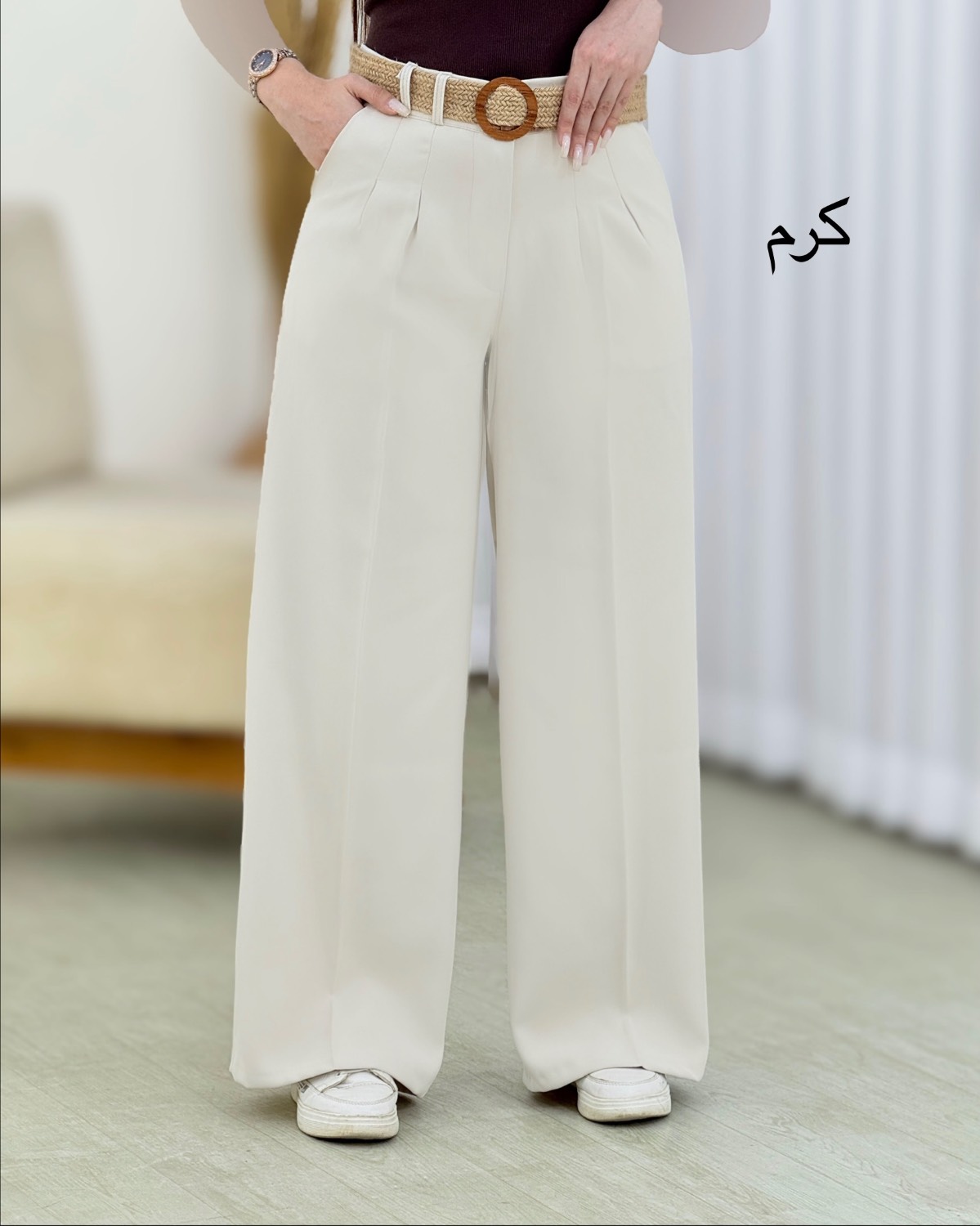 شلوار کرپ فول بگ کد i492