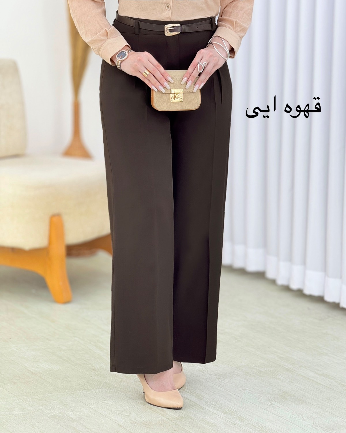 شلوار پارچه ای فول بگ بزیاق کد i809