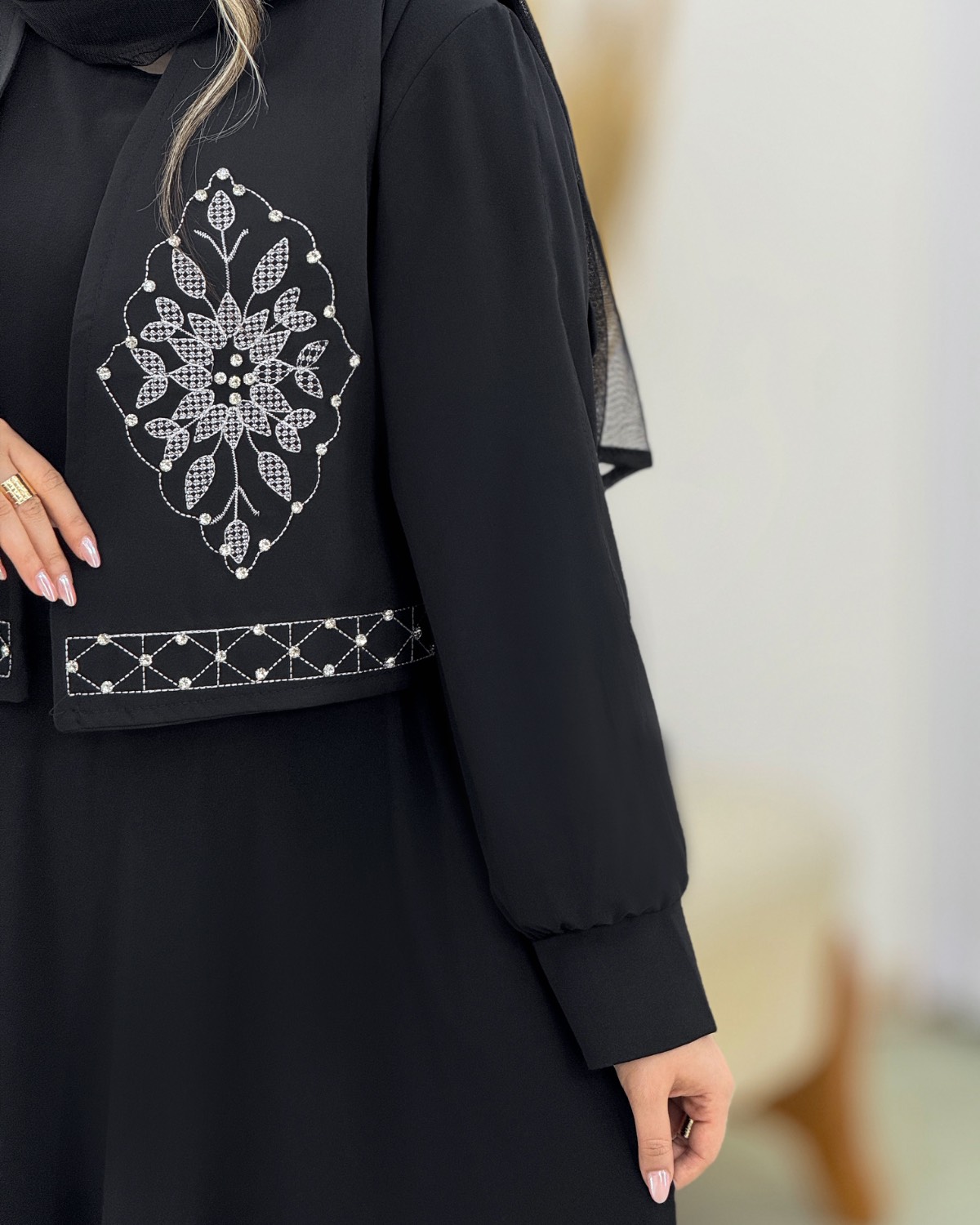 جلیقه و سارافون سنگدوزی کد i756