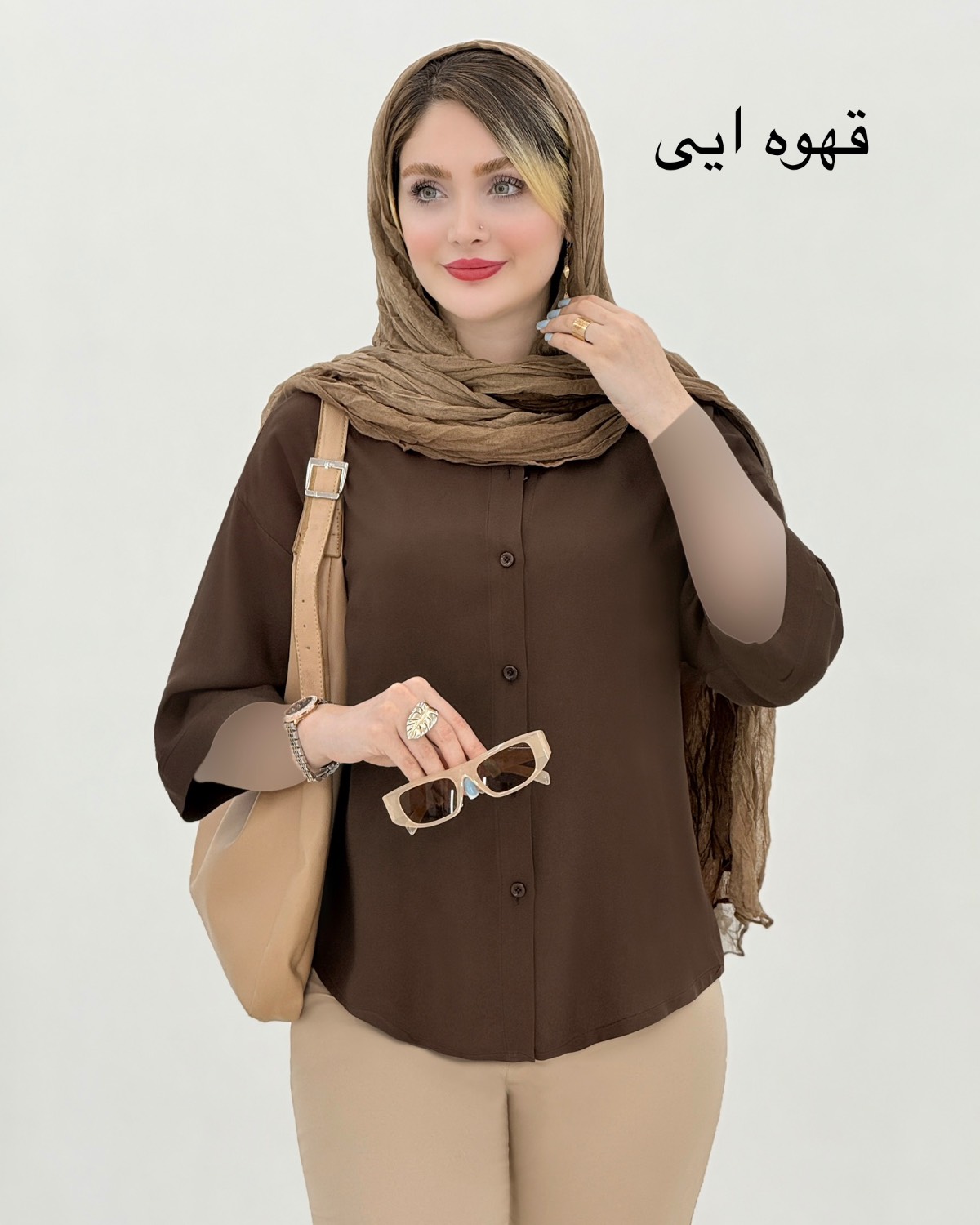 شومیز باکسی پاستیلی کد i874