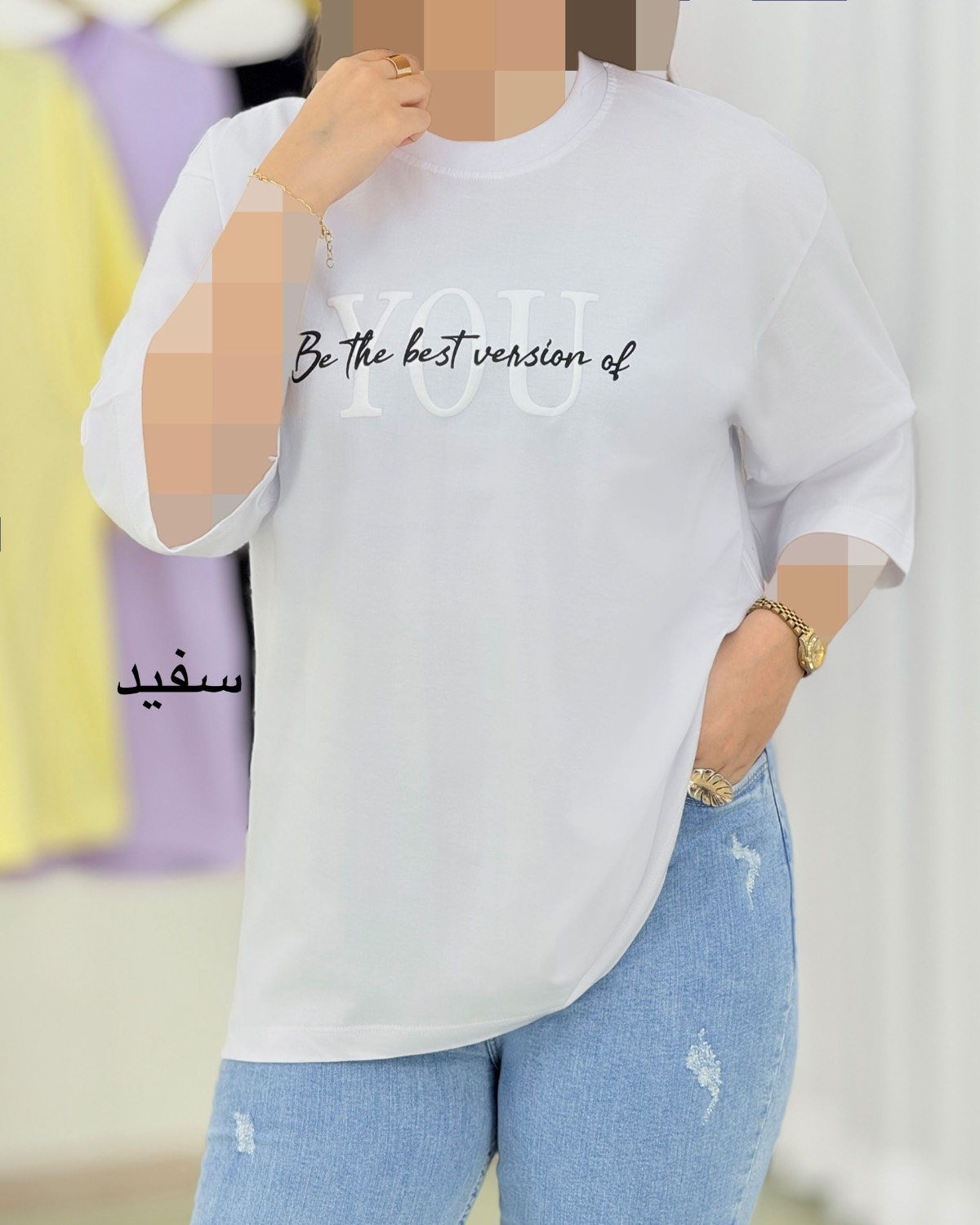 تیشرت باکسی طرحدار کد i749