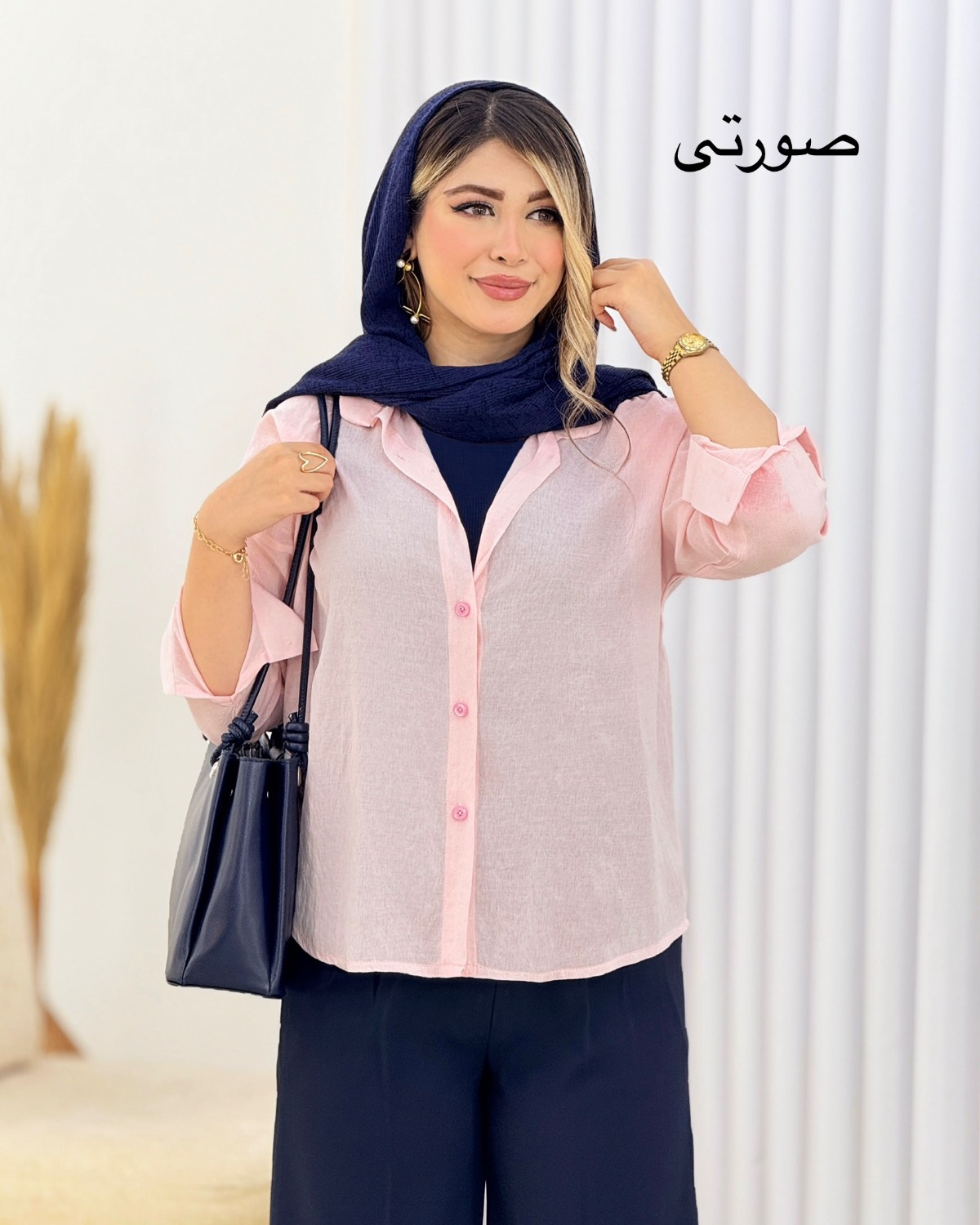 شومیز باکسی پری شیشه‌ای کد i736