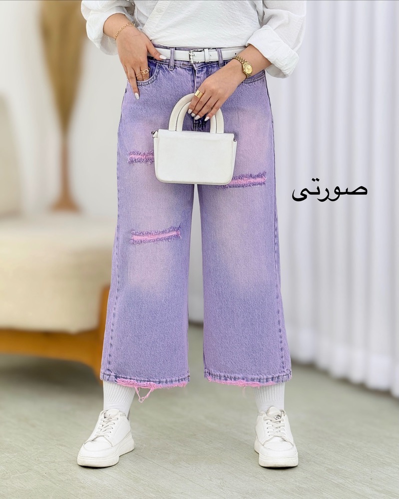 شلوار واید زاپدار سنگشور کد i612