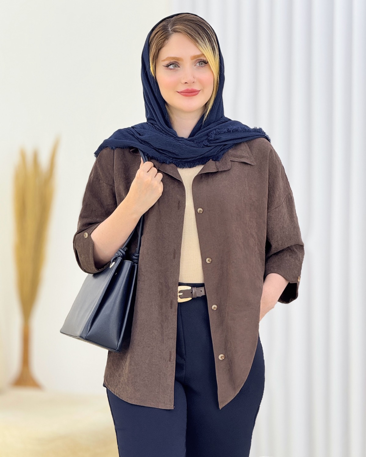 شومیز دکمه نما پری کد i764