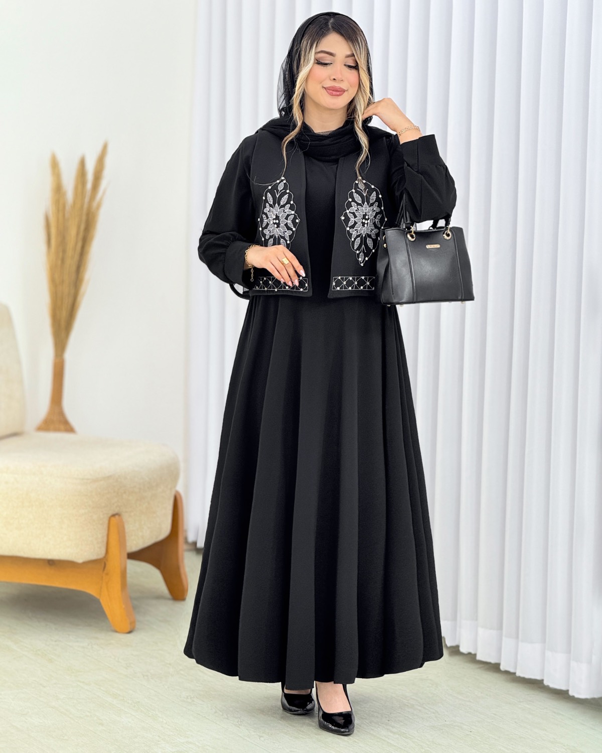جلیقه و سارافون سنگدوزی کد i756