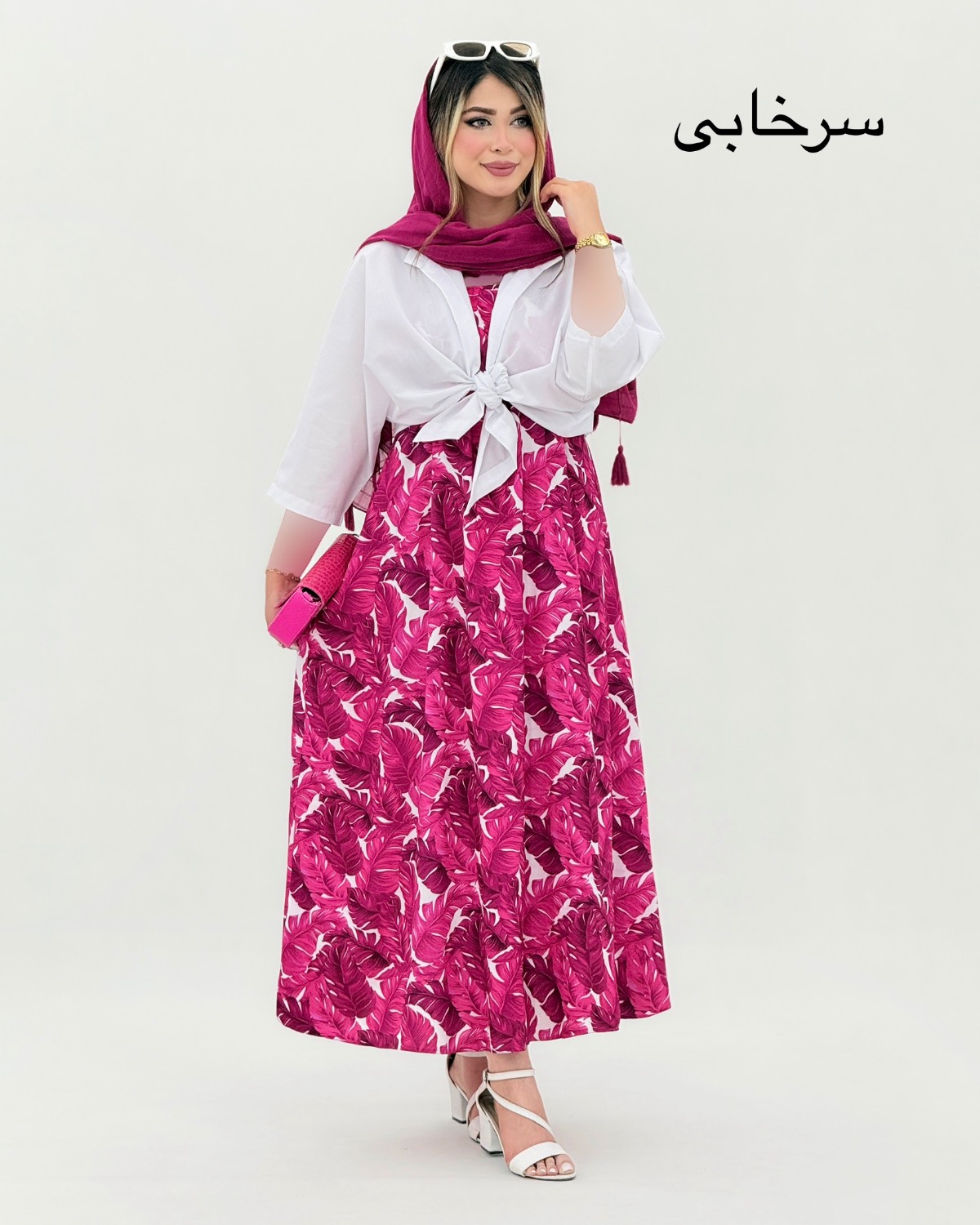 ست پیراهن ساحلی و شومیز گره ای کد i887