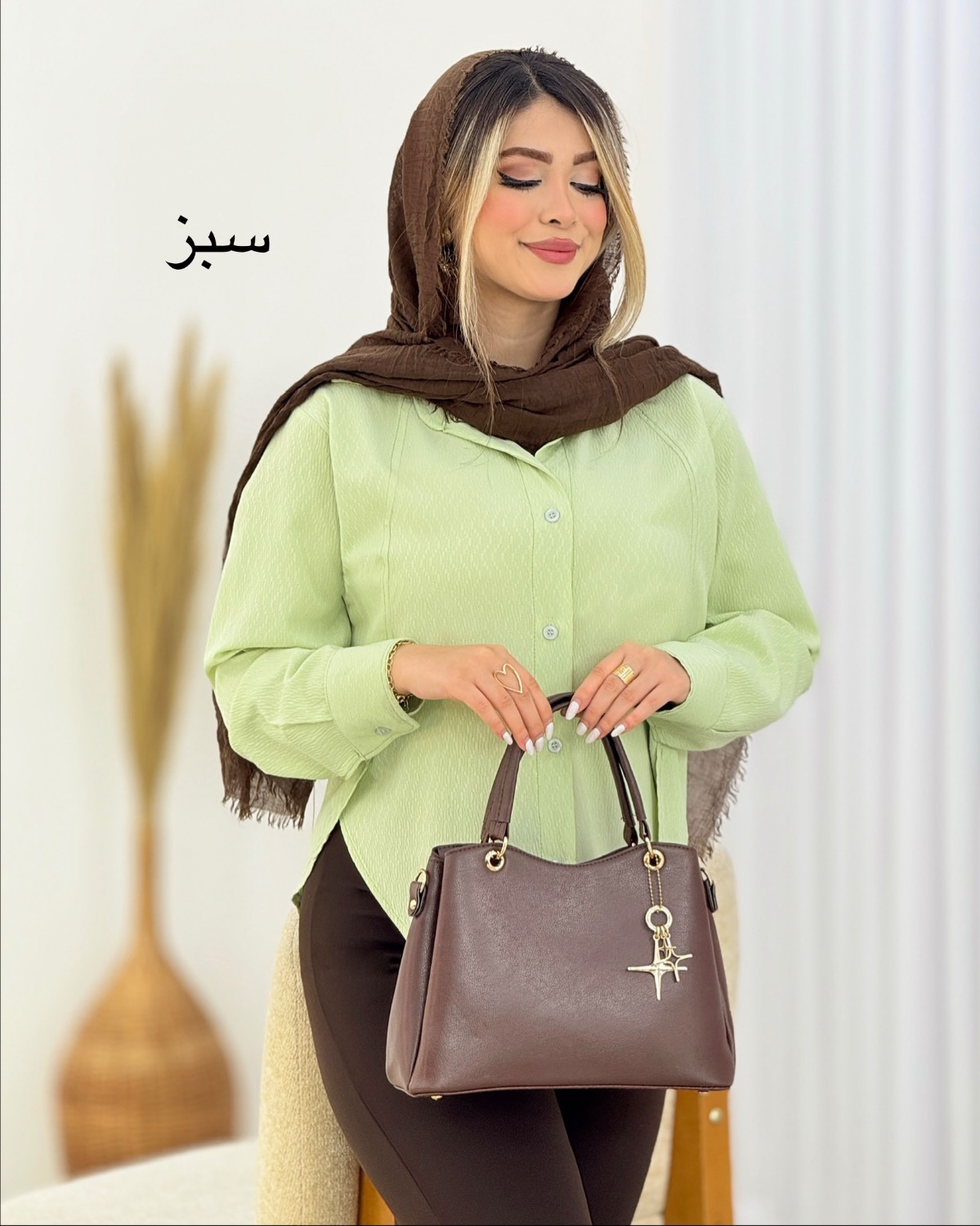 شومیز پایین هلال چاکدار کد i361