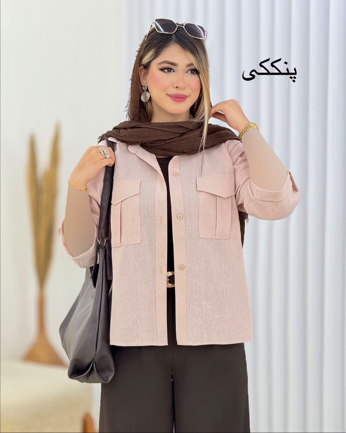 شومیز باکسی لینن کد i819
