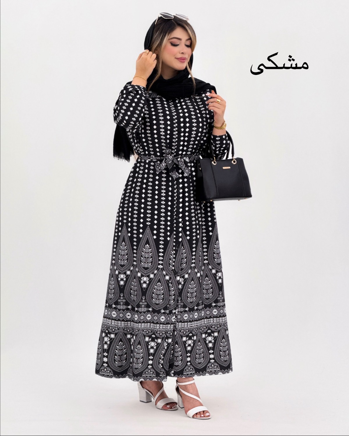 پیراهن بلند جلو دکمه ینزی کد i864