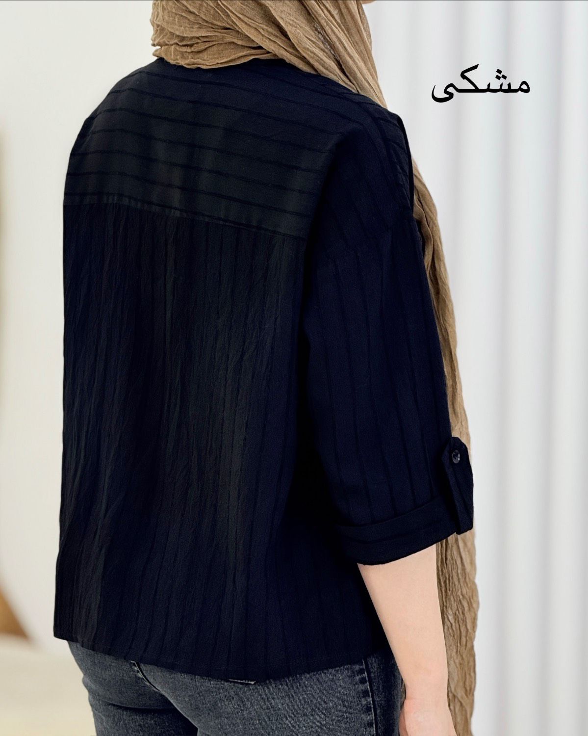 شومیز راه راه پری شیشه ای کد i735