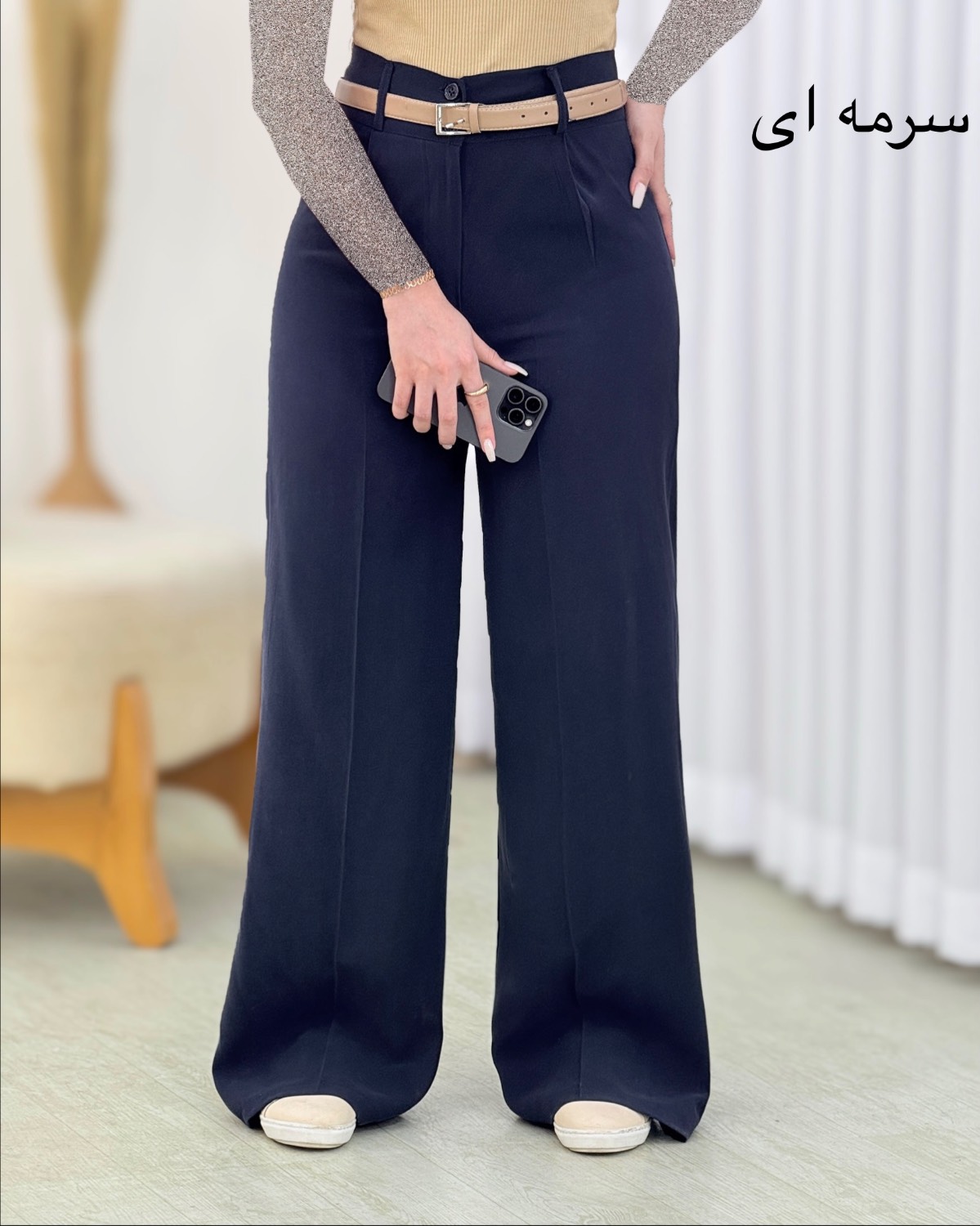 شلوار سیلک پشت کش کد i722