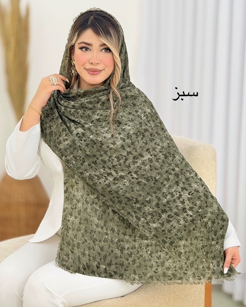 شال پلیسه مدل پروانه کد i709