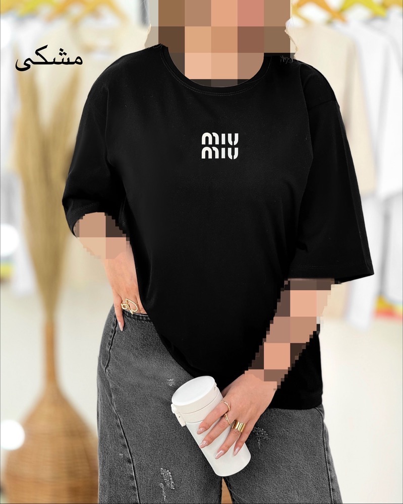 تیشرت باکسی چاپ میو میو (miu miu) کد i440