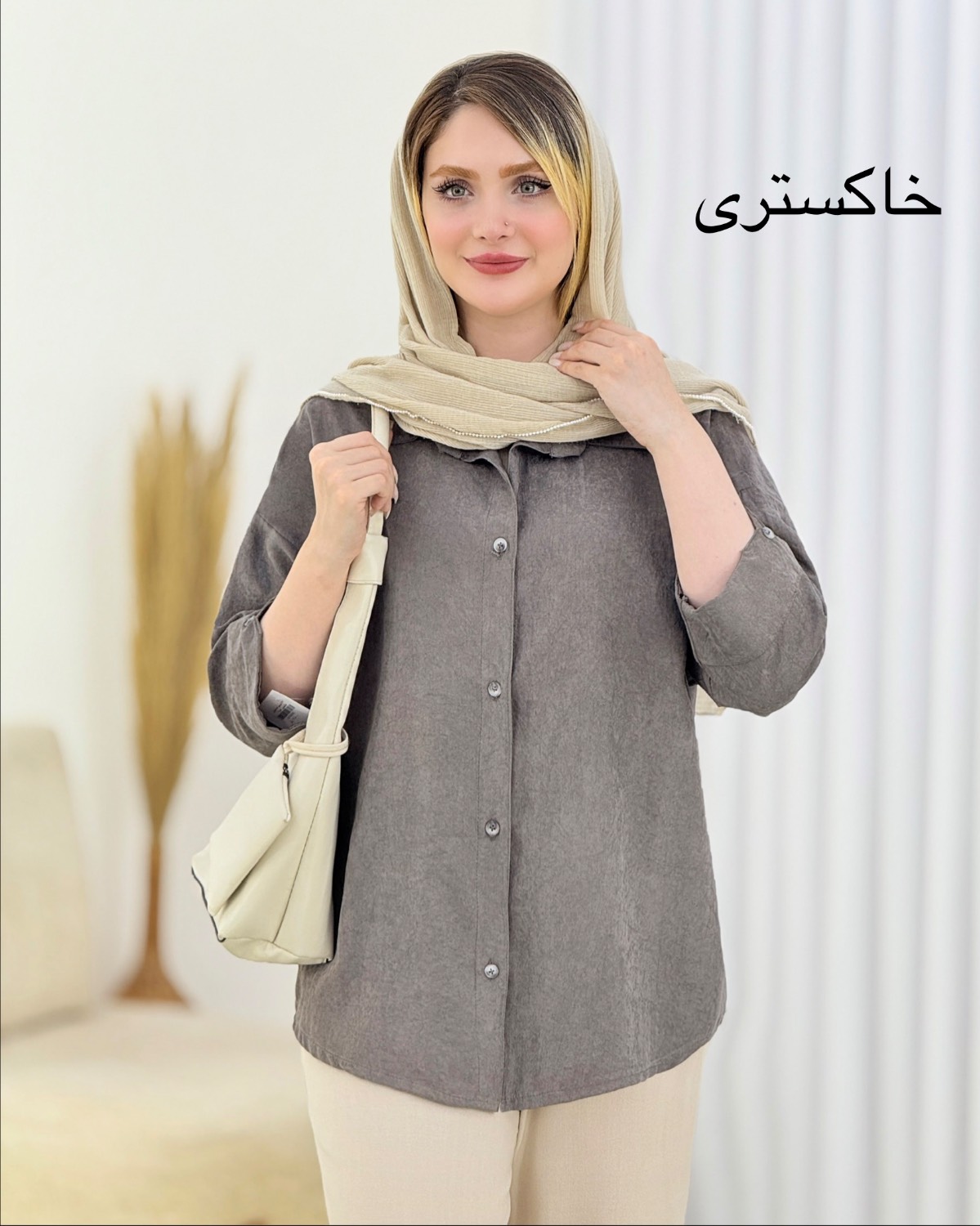 شومیز دکمه نما پری کد i764