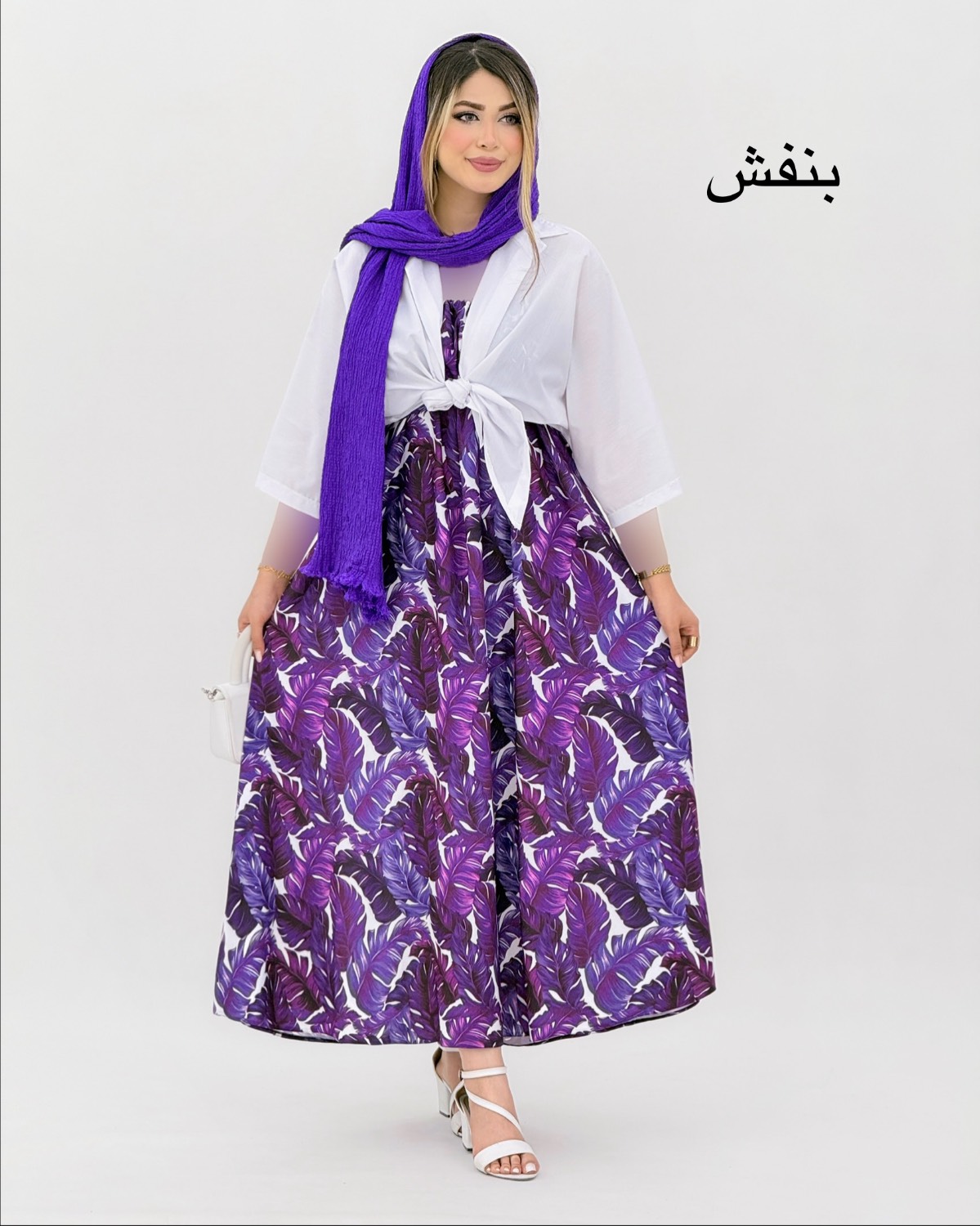 ست پیراهن ساحلی و شومیز گره ای کد i887