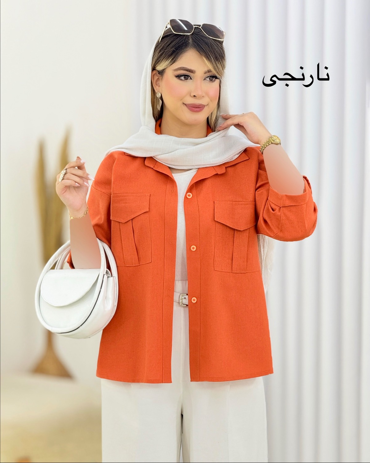 شومیز باکسی لینن کد i819