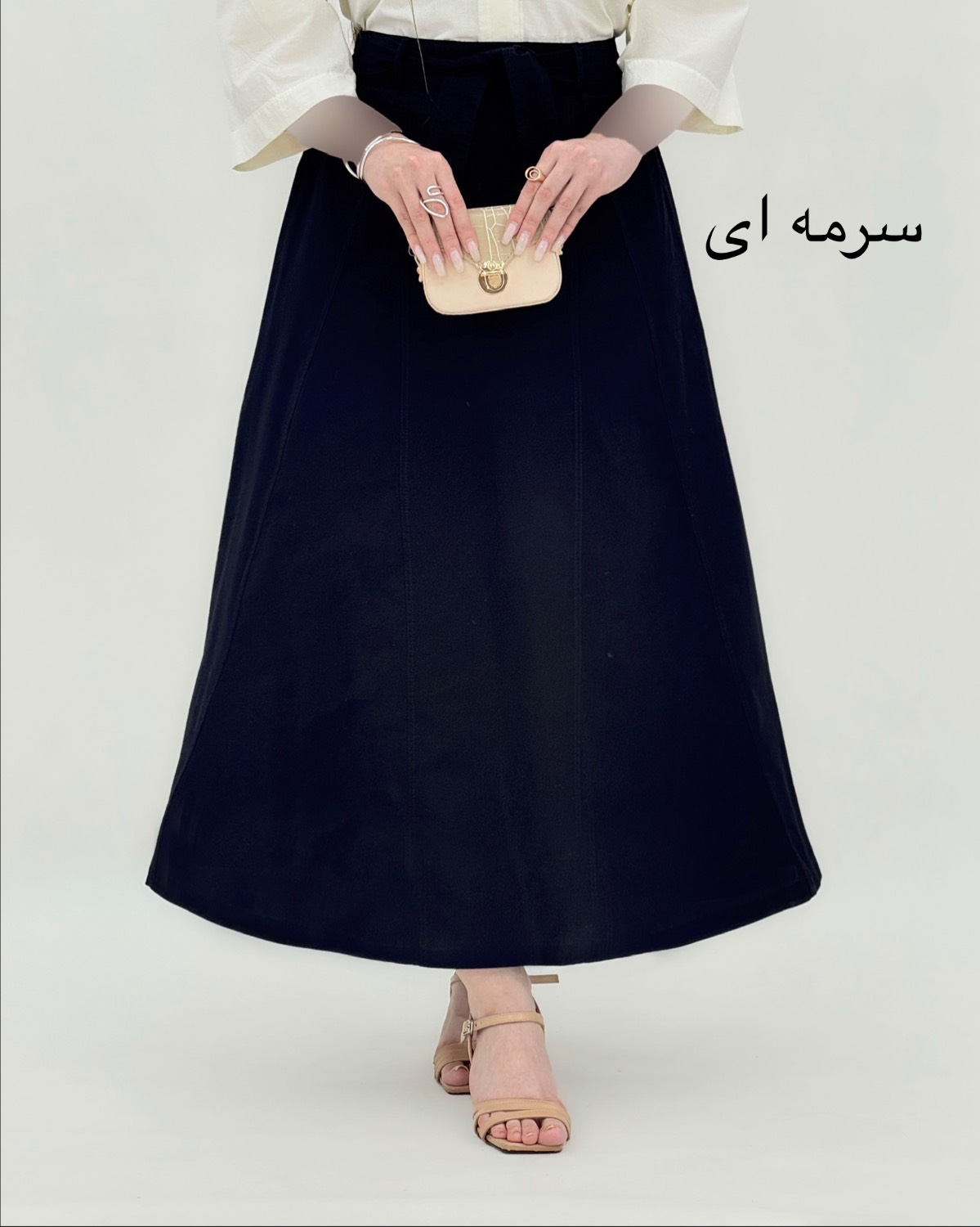 دامن جلو بندی لینن جناغی زارا کد i795