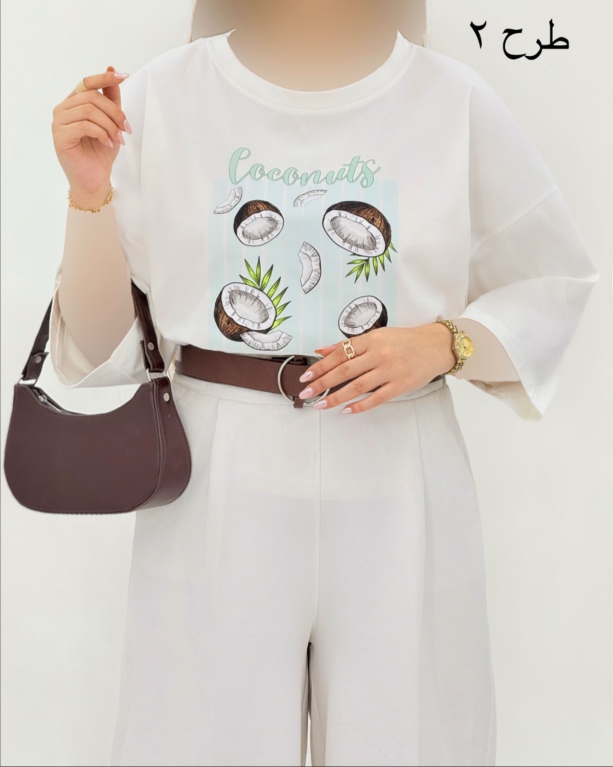 تیشرت باکسی چاپی کد I768