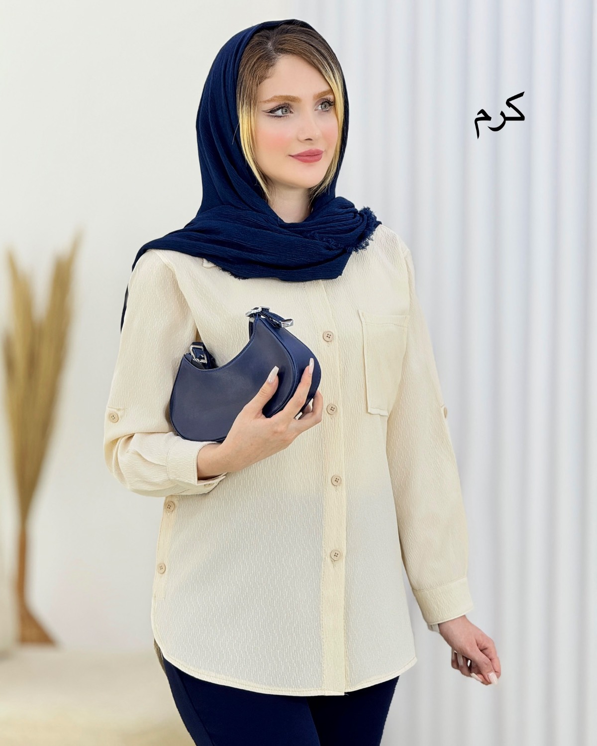 شومیز بغل دکمه وِیو کد i757