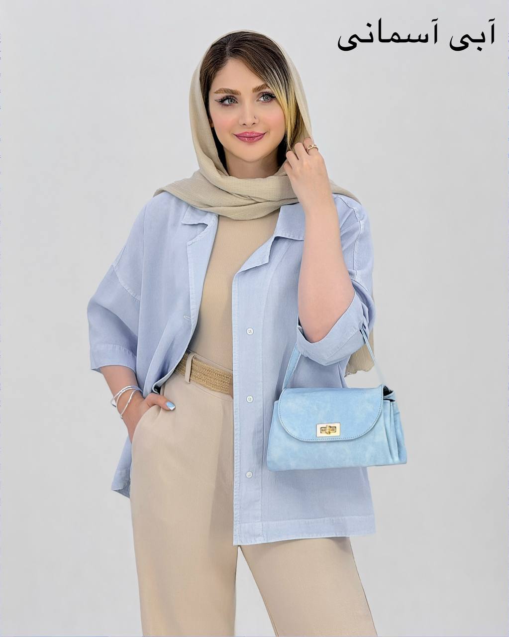 شومیز سیلک یقه شکاری کد j029