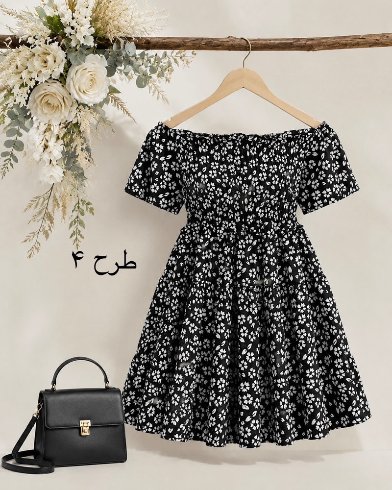 پیراهن بوگاتی کوتاه عروسکی کد i878
