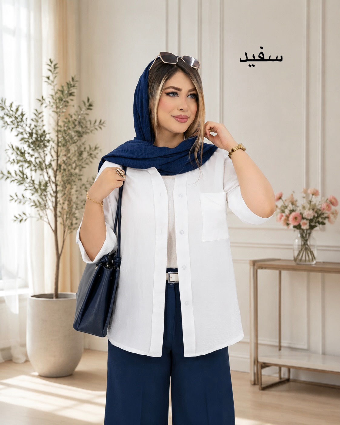شومیز پری پاگون جیب دار کد i891