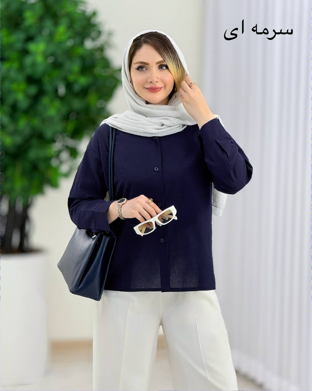 شومیز پشت دکمه لنین کد j063