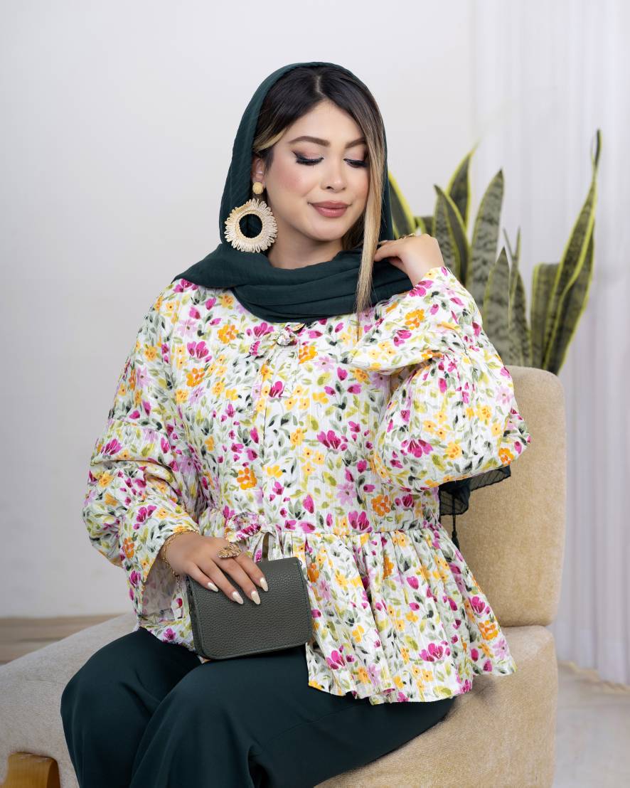 شومیز عروسکی کوک‌دوزی پولکی کد i983